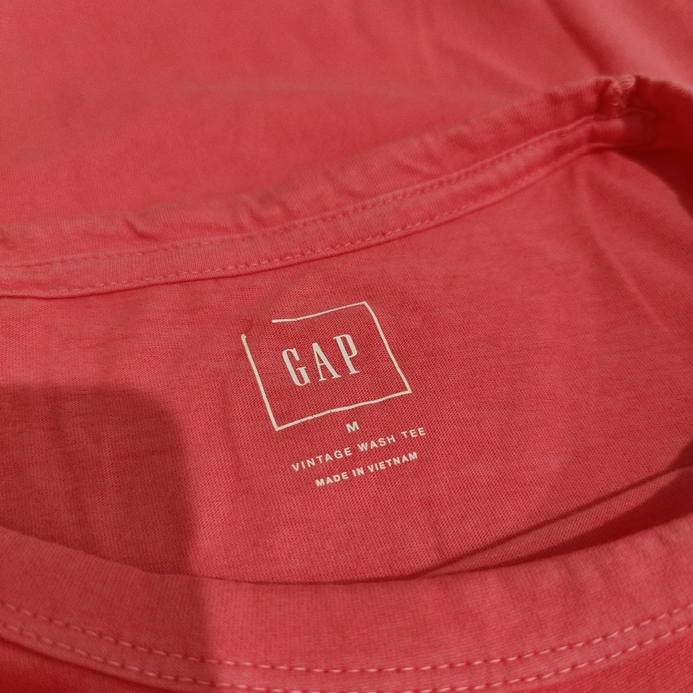 Gap Vintage Wash Tee Bright Pink Medium